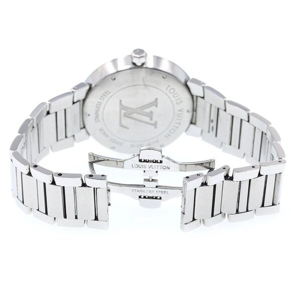 LOUIS VUITTON Tambour Damier Date Black Dial Quartz Men's Watch_835051 - Picture 6 of 6